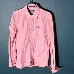 Superdry Men's Pink Button-Down Shirt